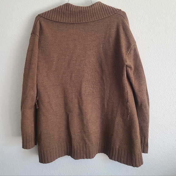 Bannana Republic Merino Wool Cardigan Open Front Sweater Extra Fine Italian Wool - Picture 2 of 7